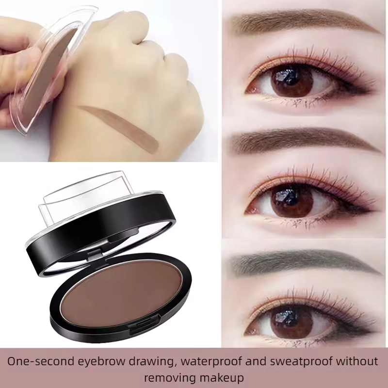 Makeup Tool Coloring Perfect Shape Quick Make Up Eyebrow Powder Palette Brow Stamps Eyebrow Powder Stamp Eyebrow Seal Stamp